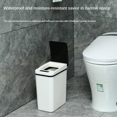 Non-Contact Automatic Motion Sensor Bathroom Trash Can (B), EU Standard 2