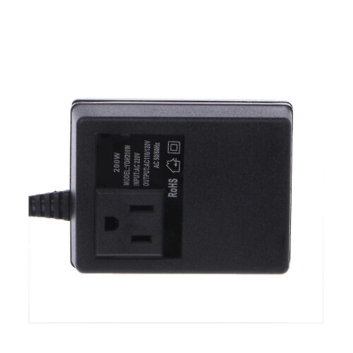 Μετατροπέας ισχύος 200W AC 220V σε 110V, προσαρμογέας ταξιδιού EU Plug 2