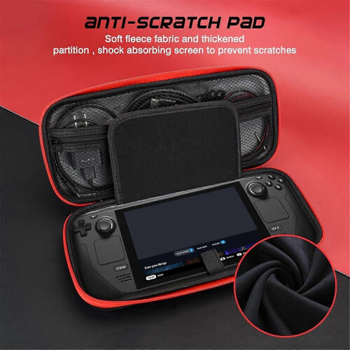 Shockproof Hard Carrying Case compatible with Steam Deck Console and Game Accessories 1