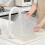 Clear Square Turntable Organizer for Refrigerator EU Standard Suitable for Cabinet Table Pan 2