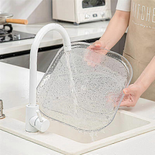 Clear Square Turntable Organizer for Refrigerator EU Standard Suitable for Cabinet Table Pan 1