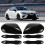 Side Door Mirror Caps + Door Handle Covers, Compatible with 2018-2023 Models, Black 2