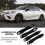 Side Door Mirror Caps + Door Handle Covers, Compatible with 2018-2023 Models, Black 3