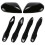 Side Door Mirror Caps + Door Handle Covers, Compatible with 2018-2023 Models, Black 5