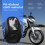 Mochila impermeável e bolsa magnética para tanque de motocicleta compatíveis com Yamaha. 5
