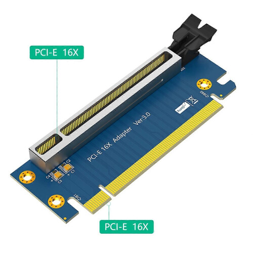 Placa riser PCI-Express 3.0 16x de 90 graus para dispositivos PCIe 2