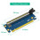 Placa riser PCI-Express 3.0 16x de 90 graus para dispositivos PCIe 4