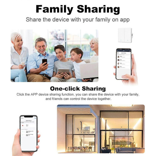 Tuya Smart Switch with Zigbee Button for Wall Installation 1