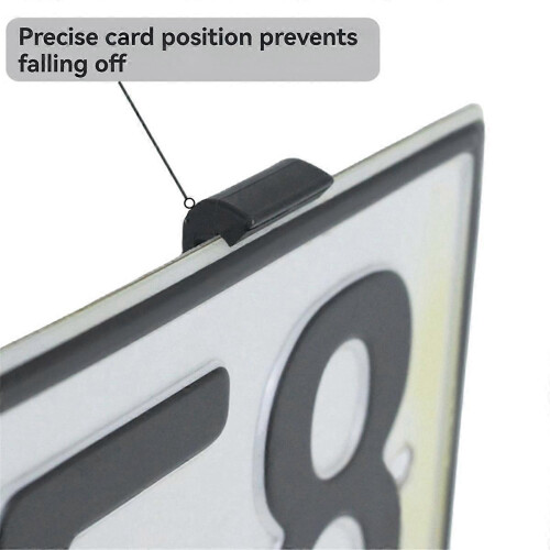 4PC Weather-Proof Frameless License Plate Frame, Car Tag Frame compatible with Front Mount 2