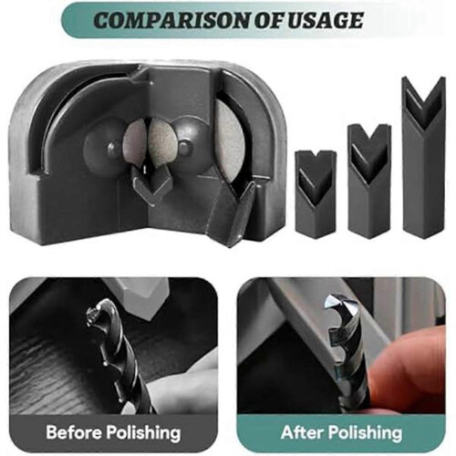 Multipurpose Double-Sided Drill Bit Sharpener Electric Impact Drill Knife Grinding Tool 2