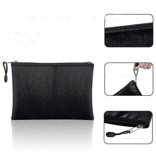 (1pcs) Fireproof Document Bags,13.4x 9.4waterproof And Fireproof Money Bag