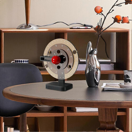 Calendário de mesa decorativo em acrílico com disco giratório manual simples. 2