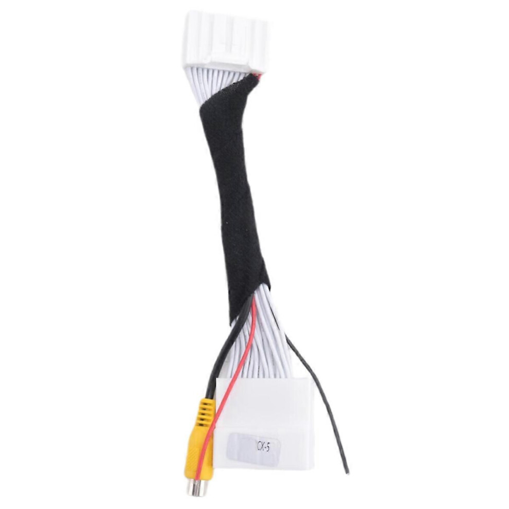 28-Pin Car Rca Video Backup Camera Adapter Cable Compatible With Mazda 2 3 6 Cx-5 Demio Axela Roadster 3048821237219