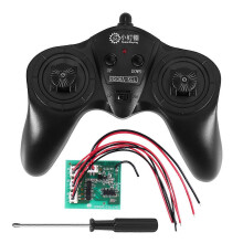 6CH 2.4G Remote Control Transmitter Receiver Radio System Compatible with DIY RC Boats Cars 50M Control Range