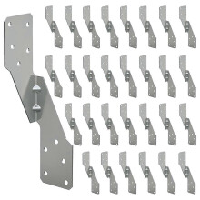 30 pcs Strong-Tie H2.5A Hot-dip Galvanized Steel Hurricane Tie Heavy-duty Hurricane Straps compatible with Beams