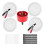 4pcs 60mm Hole TV Wall Cable Hijacks compatible with Wall-Mounted TVs 1
