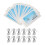 12-piece Suture Material Set Silk Thread Suture Kit with Curved Needle Wound Suture Practice Thread compatible with Clinics 1