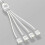 5V 3-Pin 1-Point 2-Hub ARGB Split Extension Cable compatible with Computer Motherboard 1