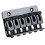 6pcs 65mm Saddle Hardtail Bridge Top Load Electric Guitar Bridge (Black) 1