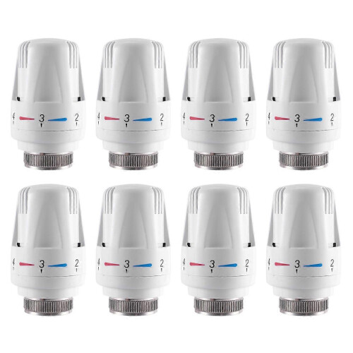 8pcs Thermostatic Valve Replacement Head compatible with Radiator Valve
