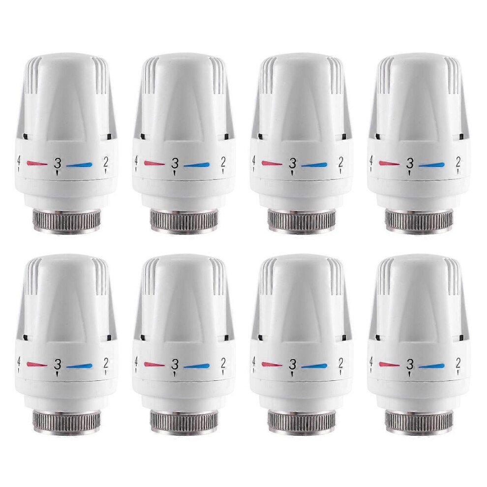 8Pcs Thermostatic Valve Replacement Head Compatible With Radiator Valve 3255195708744
