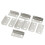 10pcs Silver Tone Metal Rectangular Drawer Lock Bar for Home Office 1