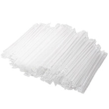 300 pieces of clear plastic smoothie jumbo straws compatible with milkshakes, bubble tea and fruit juices