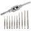 10pcs M1-M3.5 HSS Micro Metric Hand Taps Drill Bits Set 1