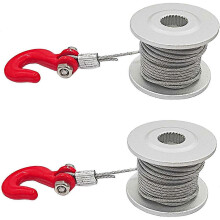 2pcs 25T Servo Control Gearbox Winch Wheel D compatible with 1/10 RC Crawler Traxxas TRX4 Axial SCX10 90046