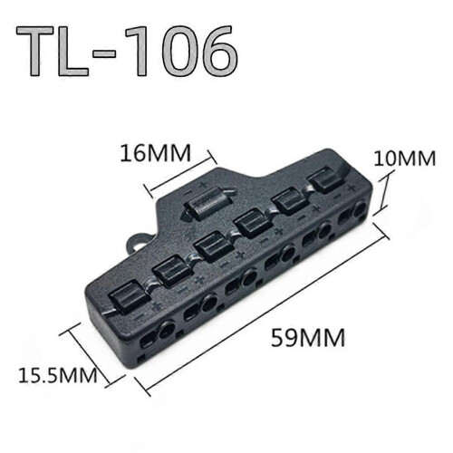 6-Port Quick-Connect Output Splitter compatible with LED Lights, Model Lgh