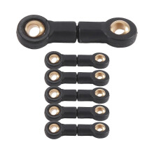 6pcs connecting rods compatible with WPL B16 B36 RC car rear axle rocker ball joint upgrade parts