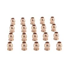 20pcs M3 Connecting Rod Brass Ball Head Bearing Ends Joint Bolt Spare Parts, compatible with 1/10 1/8 RC Climbing Off-Road