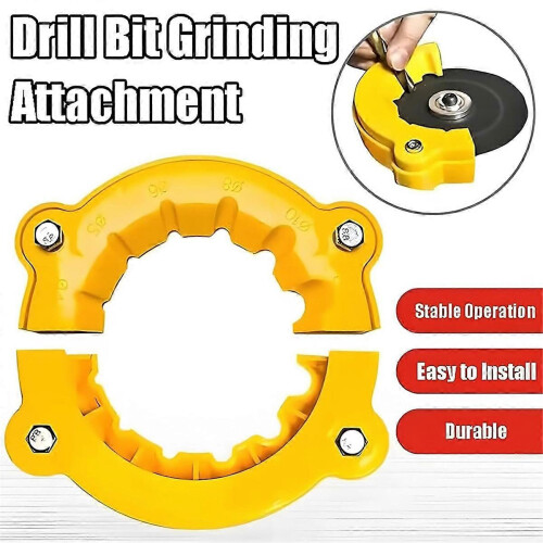 Drill Bit Sharpener Grinding Attachment Giant Blade Angle Grinder Accessory compatible with Common Power Tools 2