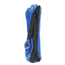 7700lbs Electric Winch Rope, 6mmx15m High Strength Nylon Fiber Car Trailer Rope Strap
