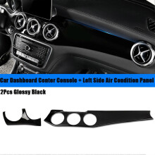 2 Piece Dashboard Climate Panel Trim Strip & Air Outlet Panel compatible with Mercedes Benz W176 GLA X156 CLA