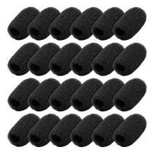 24pcs Mini Foam Windscreens compatible with Collar Microphone Headsets
