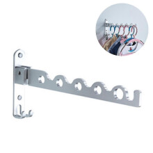 Dryer Rack Folding Wall Mount Clothes Hanger -silver