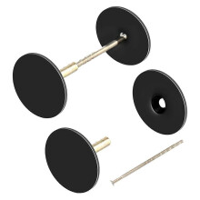2 Pack Door Hole Cover Plate, Door Knob Hole Filler Plate with Metal Connecting Screws for Deadbolt