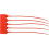 (Red) Plastic Tamper Seals, 100 Pcs Self Locking Safety Zip Ties, Pull-Tite Safety Label for Fire Extinguishers 4