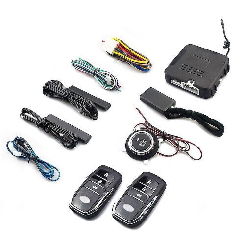 Universal Car Remote Start Stop Kit, Bluetooth App Control Engine Ignition, Trunk Release, PKE Keyless Entry Car Alarm 2
