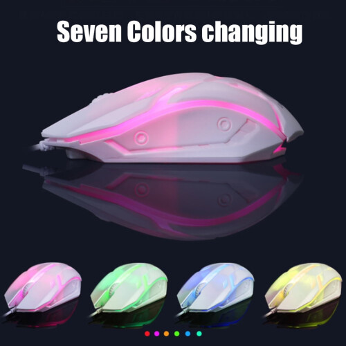 Conjunto de teclado e mouse para jogos USB com retroiluminação LED. 2