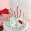 6 Pcs Coloured Twisted Birthday Candles 17 cm 3