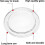 Universal Microwave Turntable Glass Plate with Holder, 245mm/24.5cm/9.65in 3