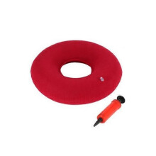 Donut Pillow - Inflatable Donut Cushion for Tailbone Pain Relief - Seat Cushion for Hemorrhoids, Bed Sores Red 17*12*3cm