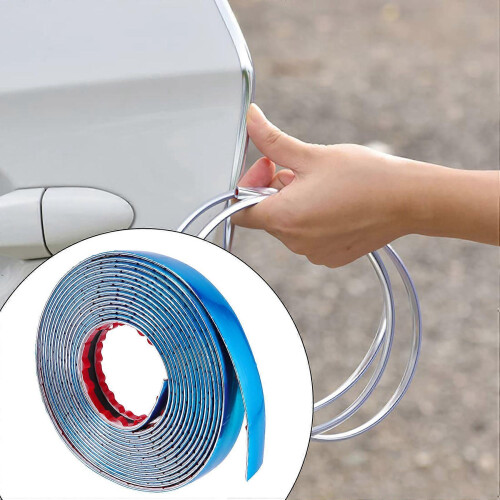 5m 20mm Chrome Self-Adhesive Car Molding Strips compatible with Vans 2