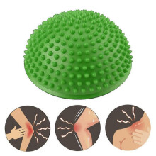 (Green) Foot Massage Half Ball Balance Exercise Pods Spiky For Muscle Therapy