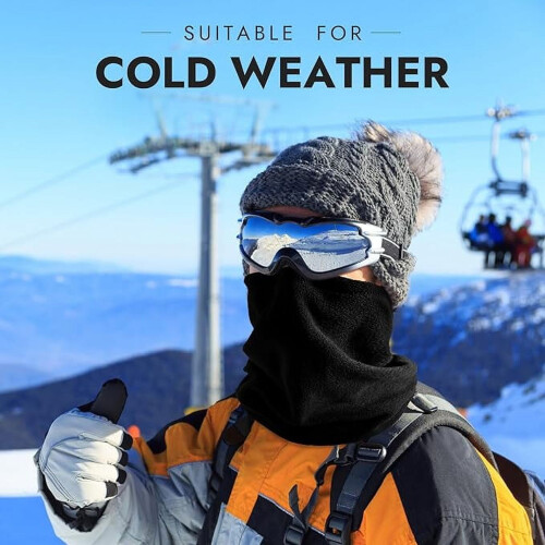 Neck Gaiter Face Mask Windproof Washable Adjustable 1