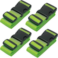 Luggage Straps for Suitcases Strap Suitcase Belts, 4-pack, Green