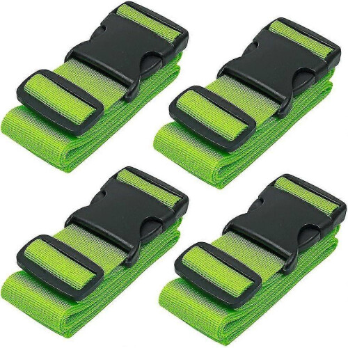 Luggage Straps for Suitcases Strap Suitcase Belts, 4-pack, Green