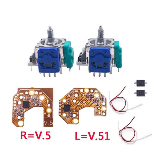 2PCS Hall-effect Joystick + Calibration Board compatible with Xbox Elite 2 Gamepad 1